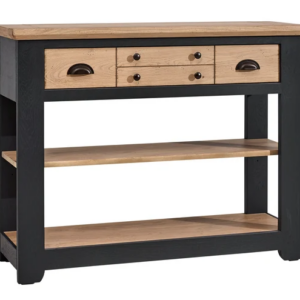 Console Romance en chêne massif avec tiroir, certifiée Origine France Garantie, collection Meubles Chalvignac à Valognes.