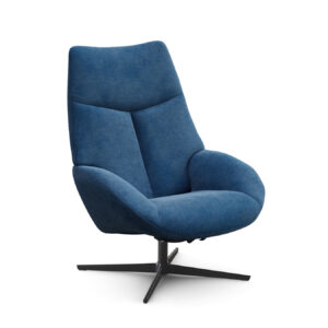 Fauteuil pivotant Esprit haute densité avec pied en métal, collection salon des Meubles Chalvignac à Valognes.