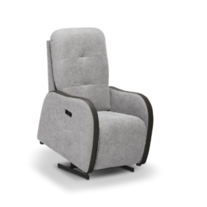 Fauteuil de relaxation Mathilde avec assise Bultex et télécommande intégrée, collection salon Meubles Chalvignac à Valognes.